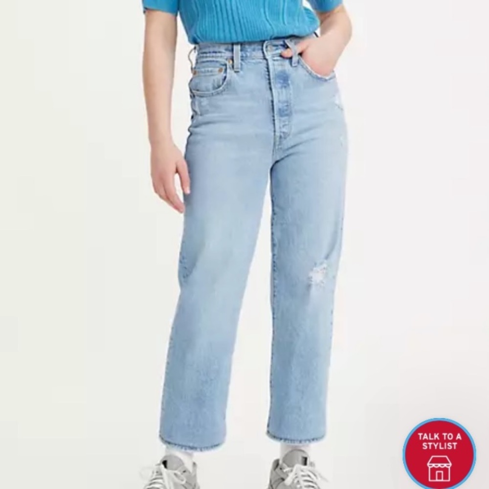Levi’s Ribcage straight ankle jeans 25